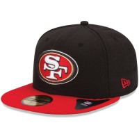 New Era San Francisco 49ers Black/Scarlet 59FIFTY Fitted Hat 1019854